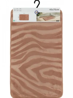 Dywanik łazienkowy cappuccino 45x75 cm zebra