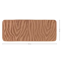 Dywanik łazienkowy cappuccino 45x120 cm zebra