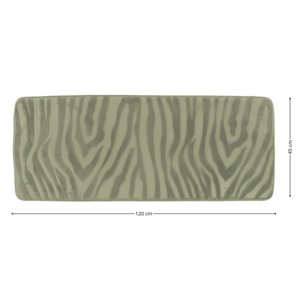 Dywanik łazienkowy szałwiowy 45x120 cm zebra