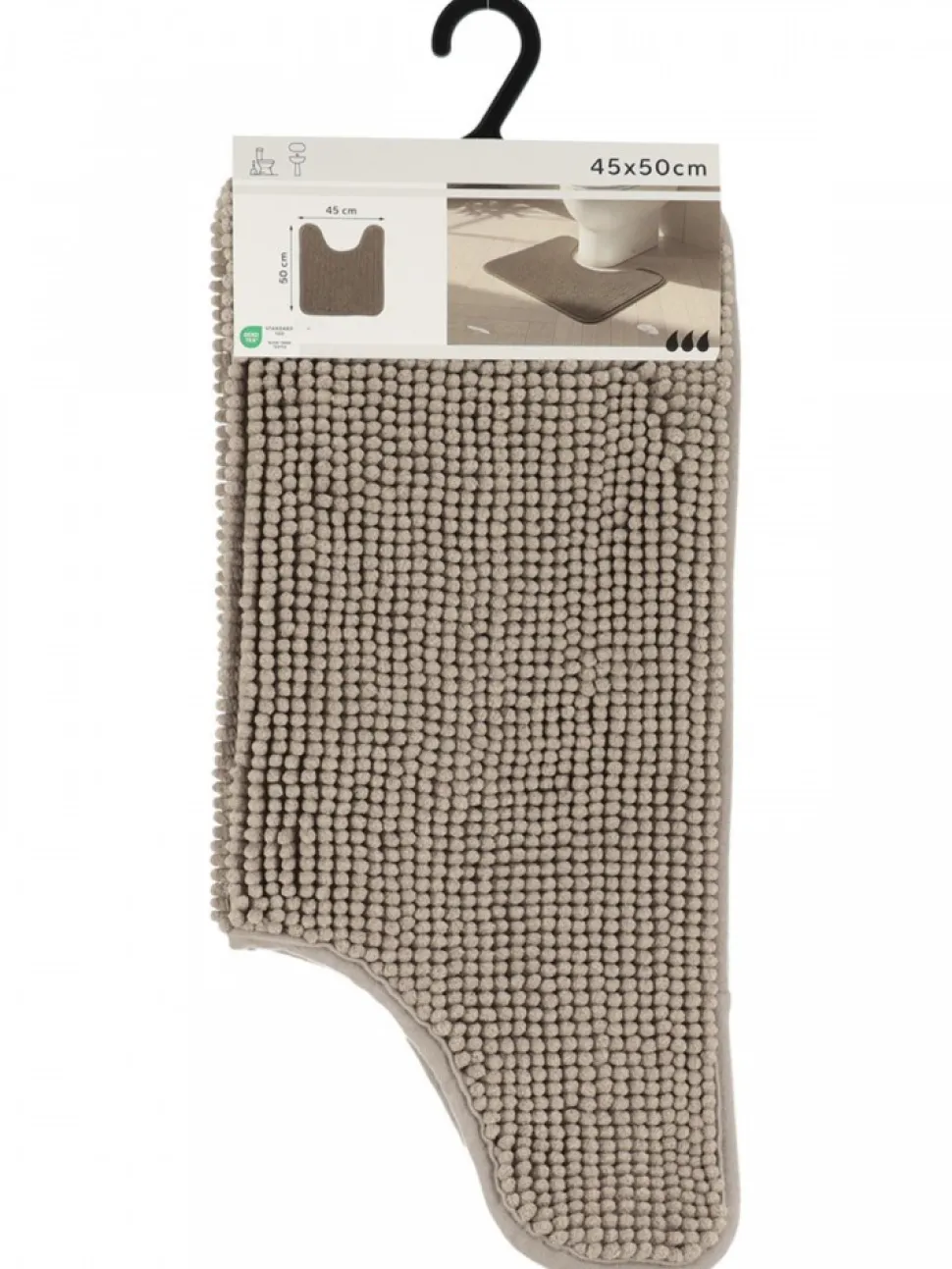 Dywanik pod WC BALLS 45x50 cm taupe