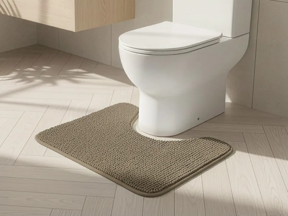 Dywanik pod WC BALLS 45x50 cm taupe