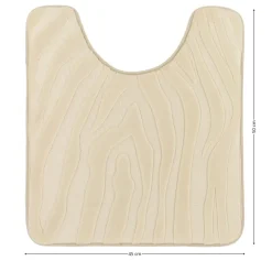 Dywanik pod WC beż 45x50 cm zebra