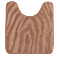 Dywanik pod WC cappuccino 45x50 cm zebra