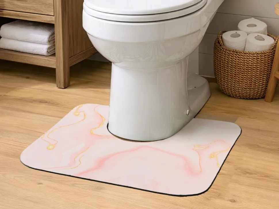 Dywanik pod WC CARRARE 45x50 cm róż