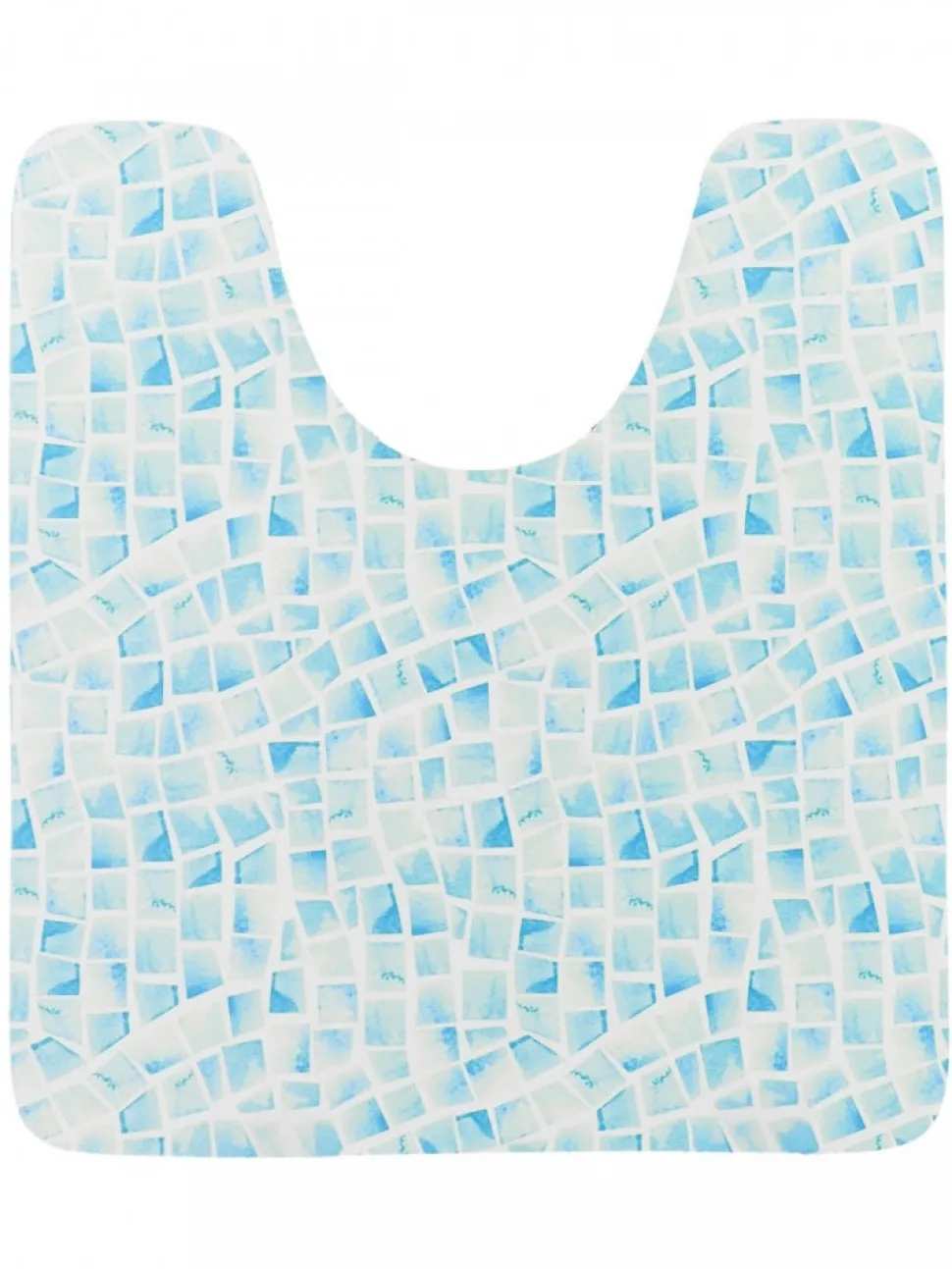 Dywanik pod WC RAVENNE 45x50 cm niebieska mozaika