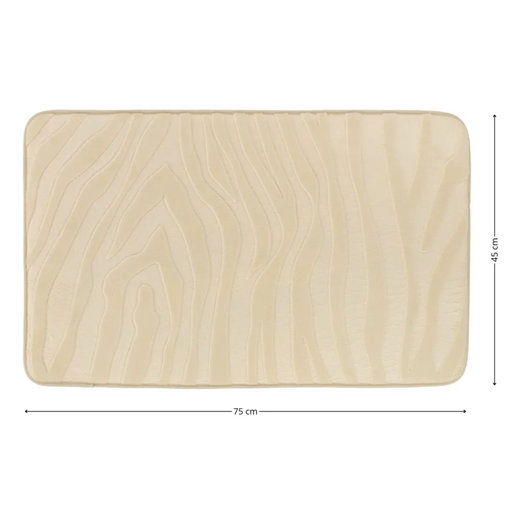 Dywanik łazienkowy beż 45x75 cm zebra * TENDANCE Outlet