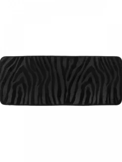 Dywanik łazienkowy czarny 45x120 cm zebra * TENDANCE Hot