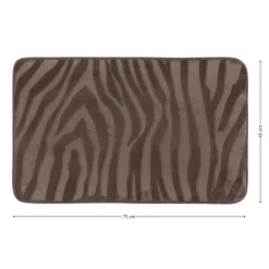 Dywanik łazienkowy taupe 45x75 cm zebra * TENDANCE Discount