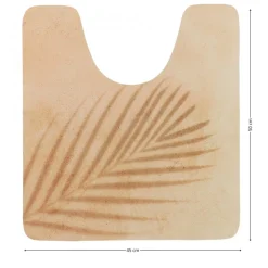 Dywanik pod WC SPLIT 45x50 cm liść beż * TENDANCE Hot