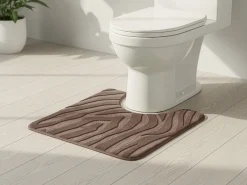 Dywanik pod WC taupe 45x50 cm zebra * TENDANCE Best