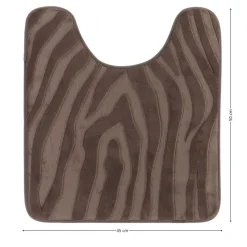Dywanik pod WC taupe 45x50 cm zebra * TENDANCE Best