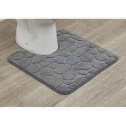 Dywanik pod WC 45x50 cm Stones Grafitowy * TENDANCE Outlet
