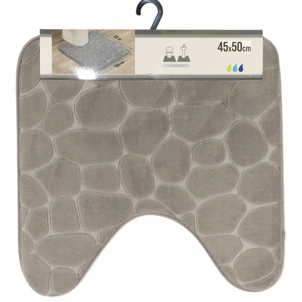 Dywanik pod WC 45x50cm Stones Szary * TENDANCE