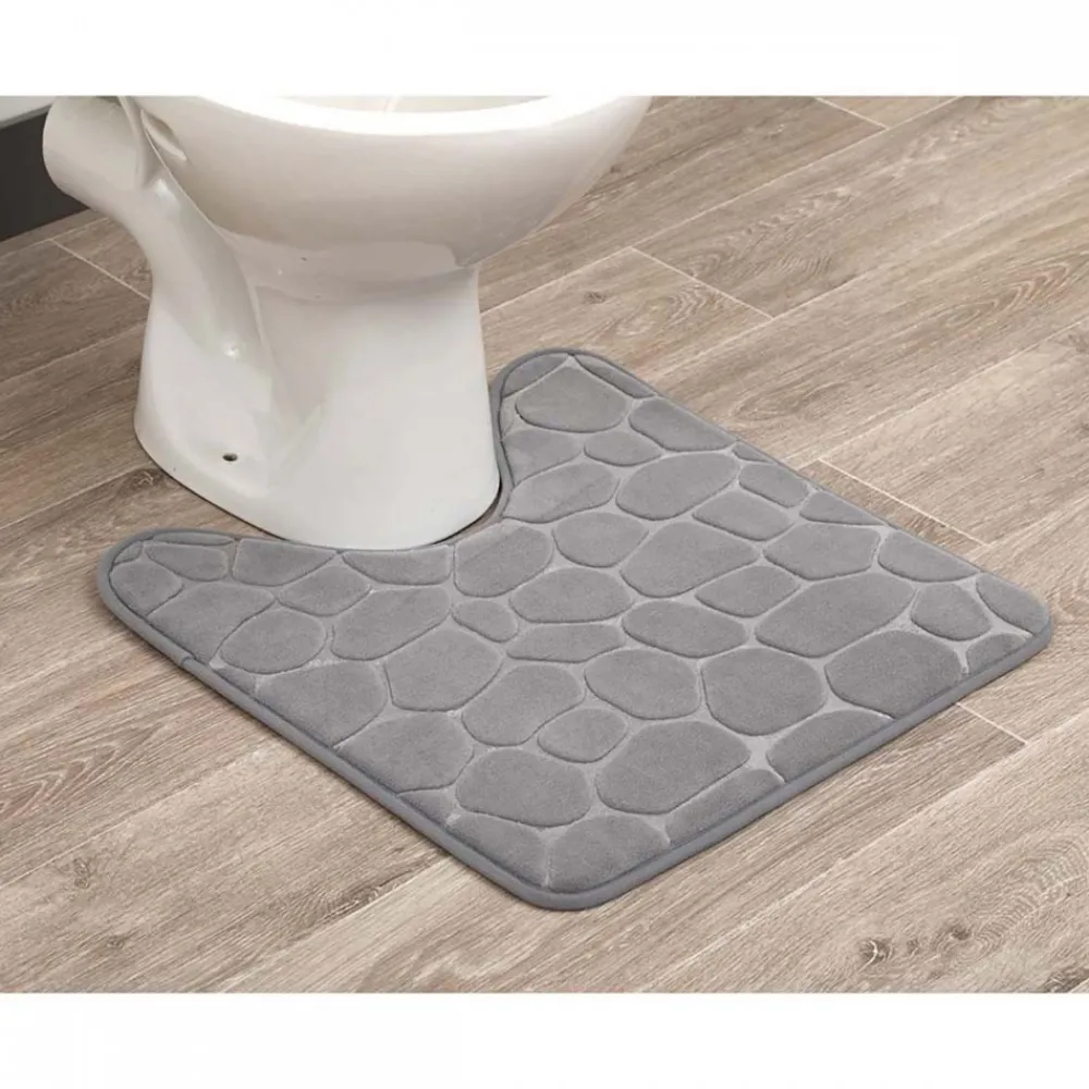 Dywanik pod WC 45x50cm Stones Szary * TENDANCE