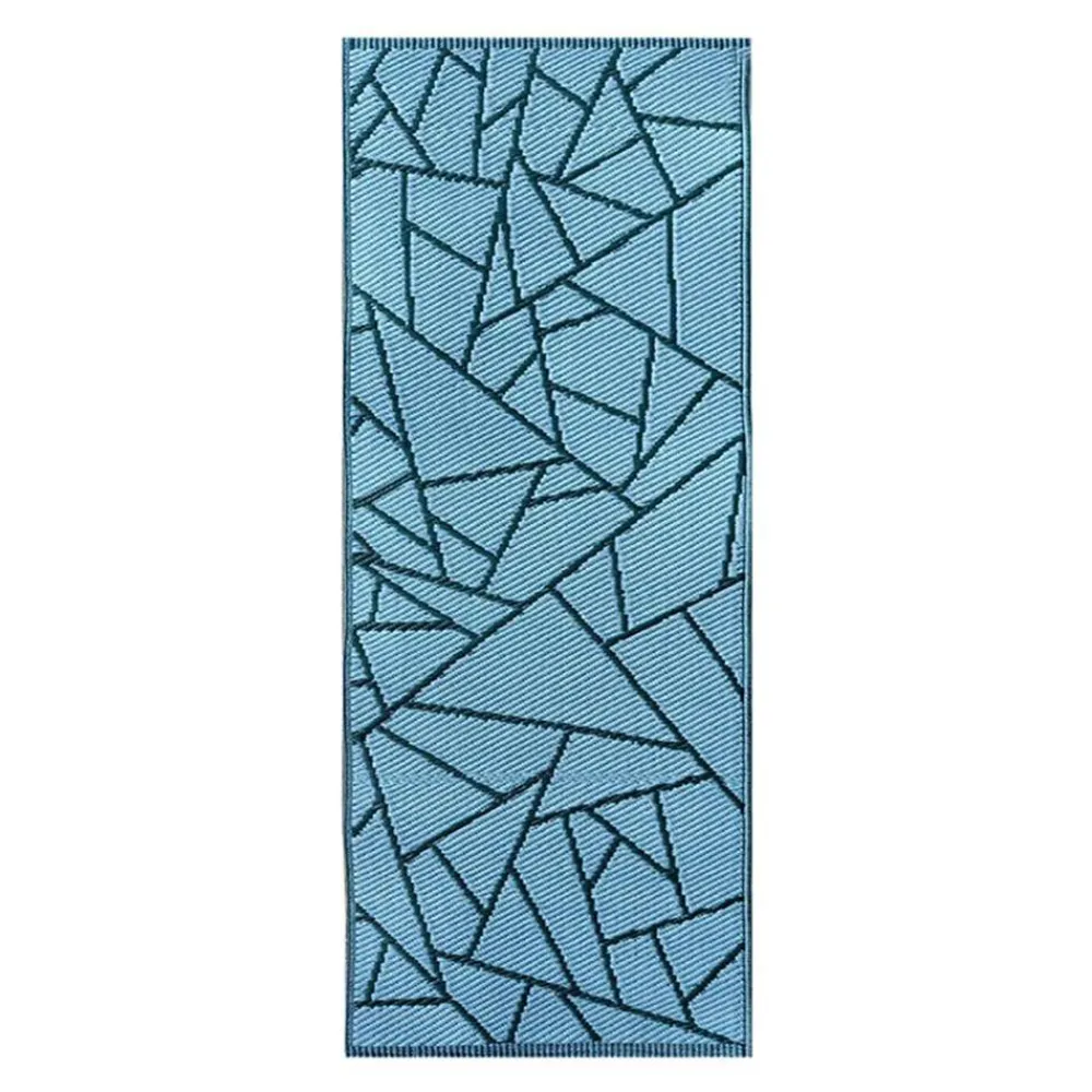 Dywan zewnętrzny dwustronny niebieski 68x125cm * Esschert Design Online