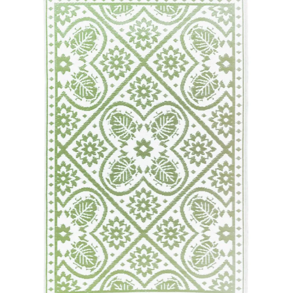 Dywan zewnętrzny geometryczny zielony * Esschert Design Outlet