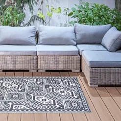 Dywan zewnętrzny geometryczny 122x182cm * Esschert Design Sale