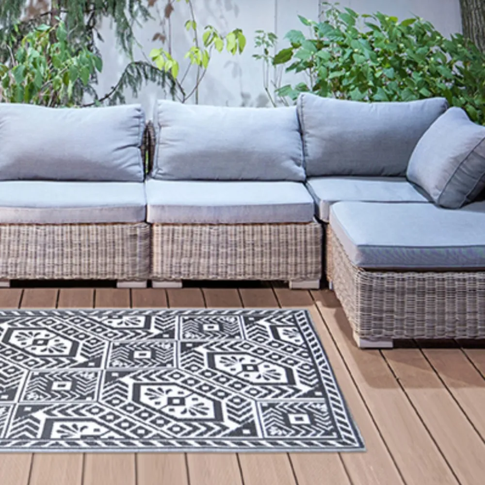 Dywan zewnętrzny geometryczny 122x182cm * Esschert Design Sale