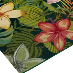 Dywan zewnętrzny 150 x 200 cm kolorowe kwiaty Kepa * Atmosphera Sale
