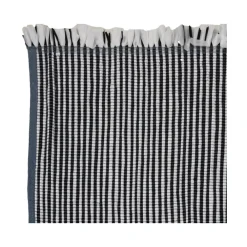 Dywan z frędzlami Boho biało czarny 70cm * H&S Decoration Outlet