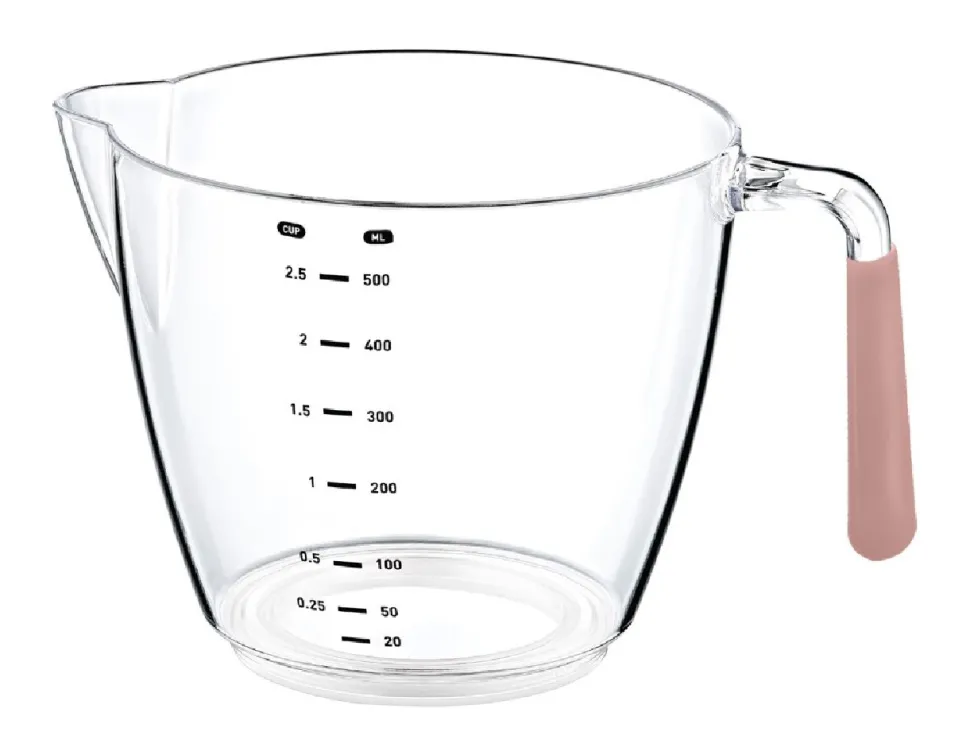 Dzbanek z miarką 0,5L pudrowy