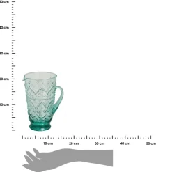 Dzbanek BOMBAY GLASS 1550 ml ze szkła recyklingowego * HowHomely