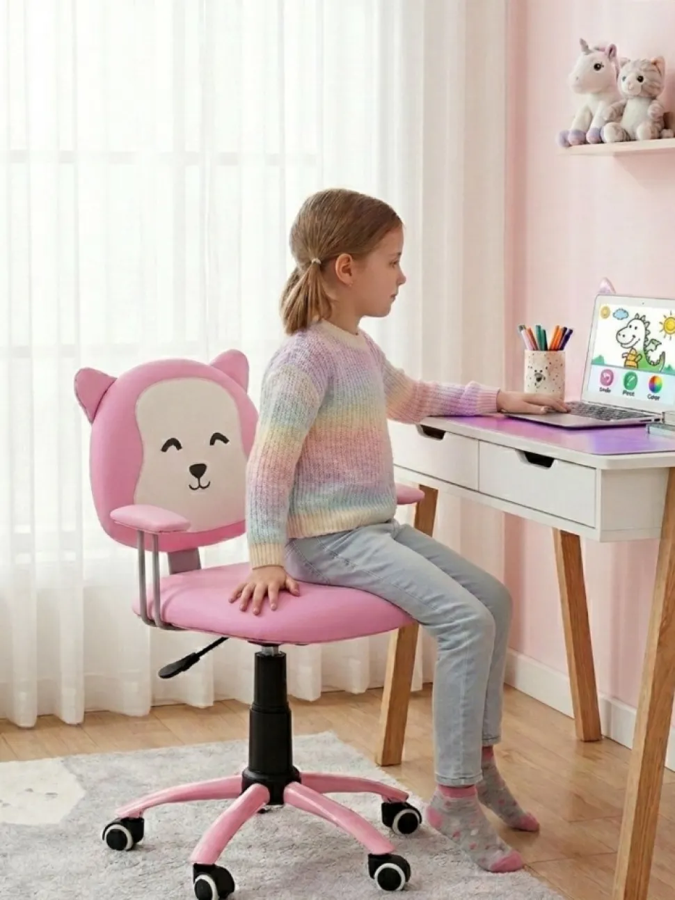 Dziecięce krzesło obrotowe Kitty