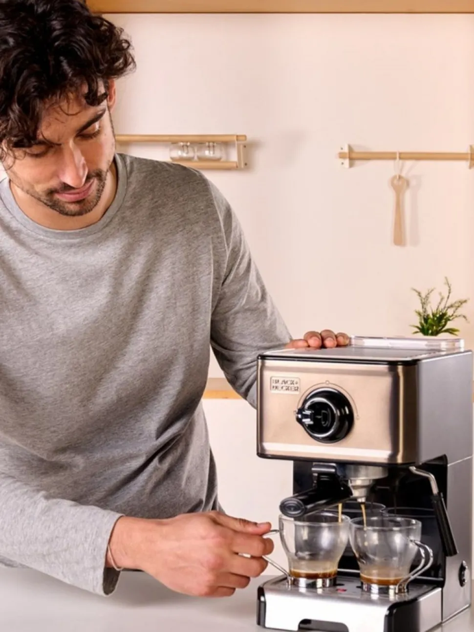 Ekspres do kawy kolbowy ciśnieniowy BLACK+DECKER BXCO1200E