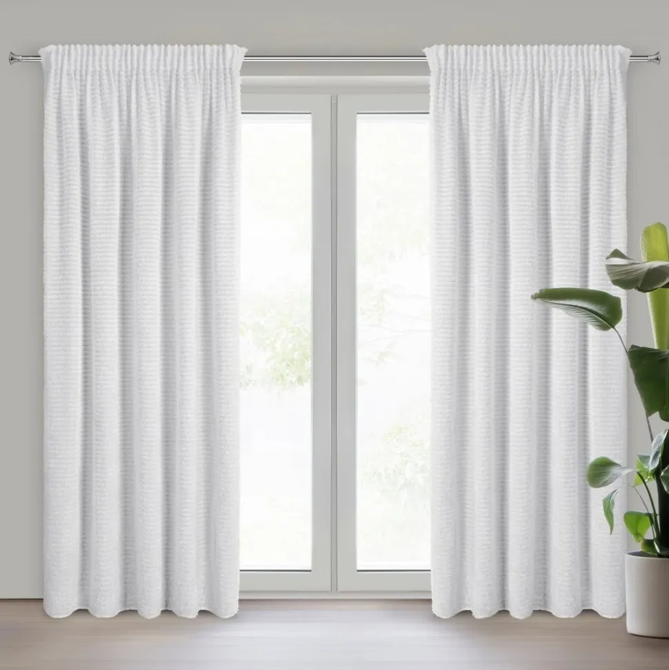 Elegancka zasłona REINA Eva Minge 135x270 cm, biała
