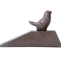Żeliwny stoper do drzwi z ptaszkiem 15,2 x h9 cm