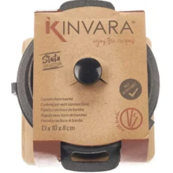 Żeliwny garnek z bambusową tacką 13x10x8 cm * KINVARA Hot