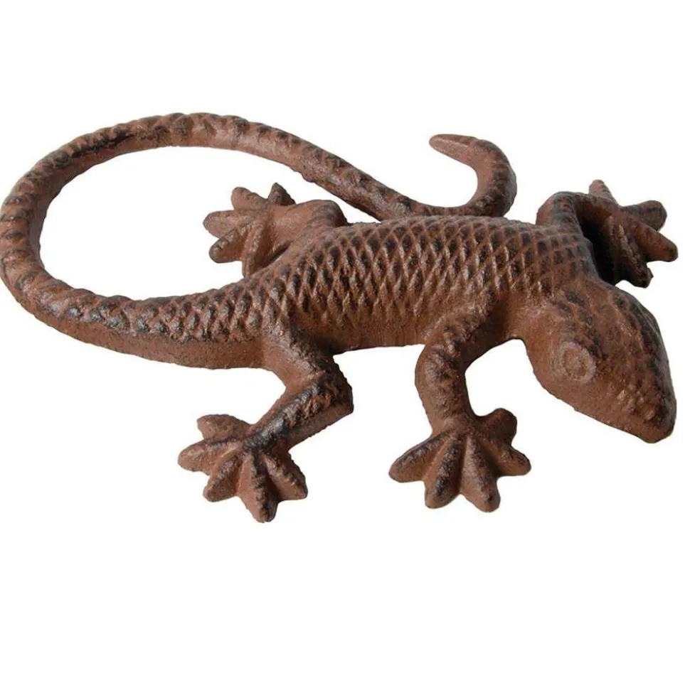 Figurka żeliwna jaszczurka 15,5 cm