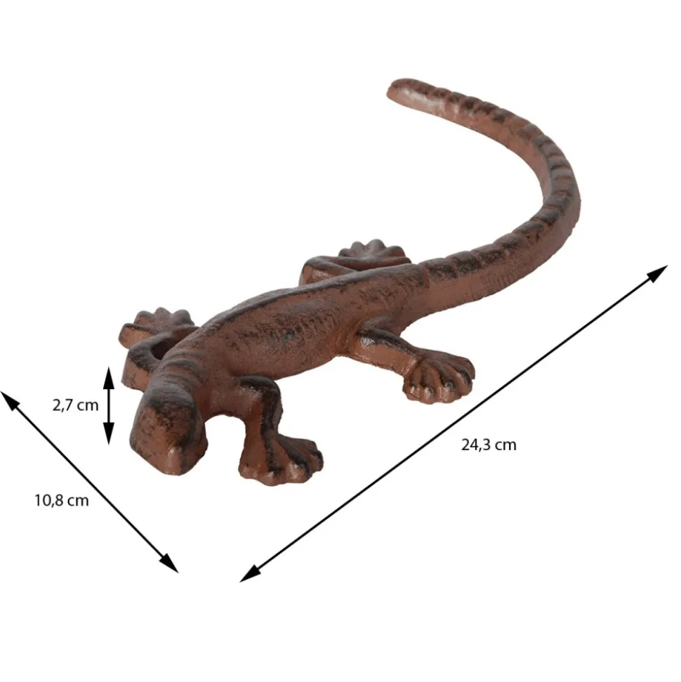 Figurka żeliwna jaszczurka 24,3 cm
