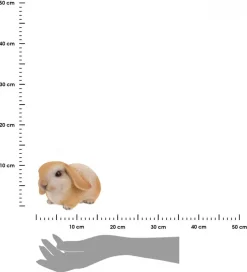 Figurka ogrodowa królik brązowy 16 cm
