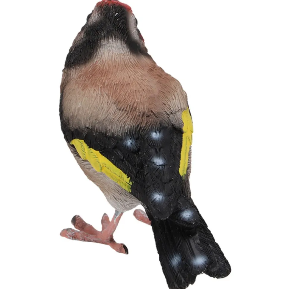 Figurka ogrodowa ptaszek szczygieł 12 x h8,5 cm