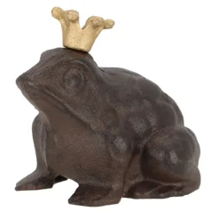 Figurka ogrodowa żaba w złotej koronie * Esschert Design Best