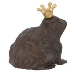 Figurka ogrodowa żaba w złotej koronie * Esschert Design Best