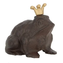Figurka ogrodowa żaba w złotej koronie * Esschert Design Best
