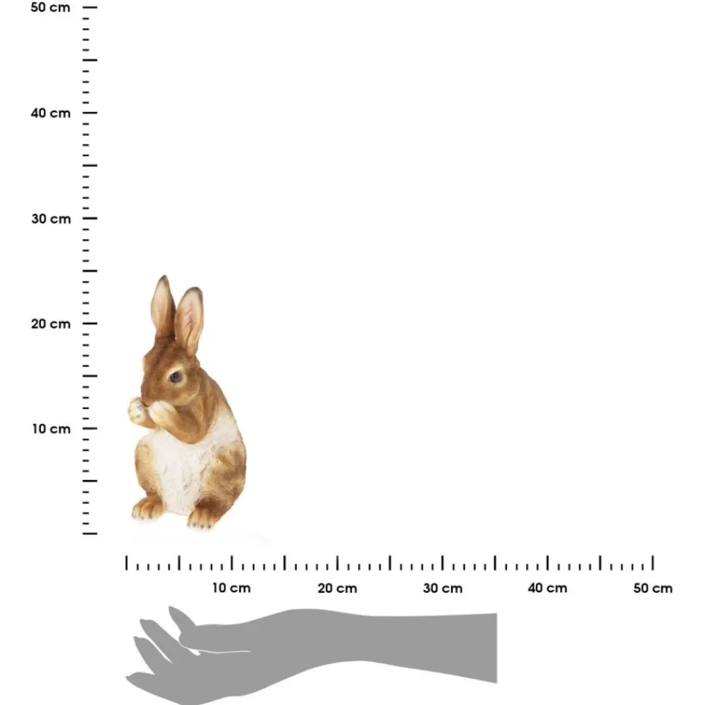 Figurka ogrodowa królik stojący 26 cm wzór 2 * HowHomely Sale