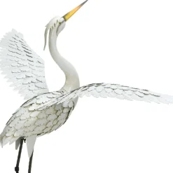 Figurka ogrodowa Żuraw duży metalowy 123 cm * Progarden Discount