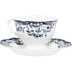 Filiżanka do kawy 90 ml ze spodkiem Reverie Blue