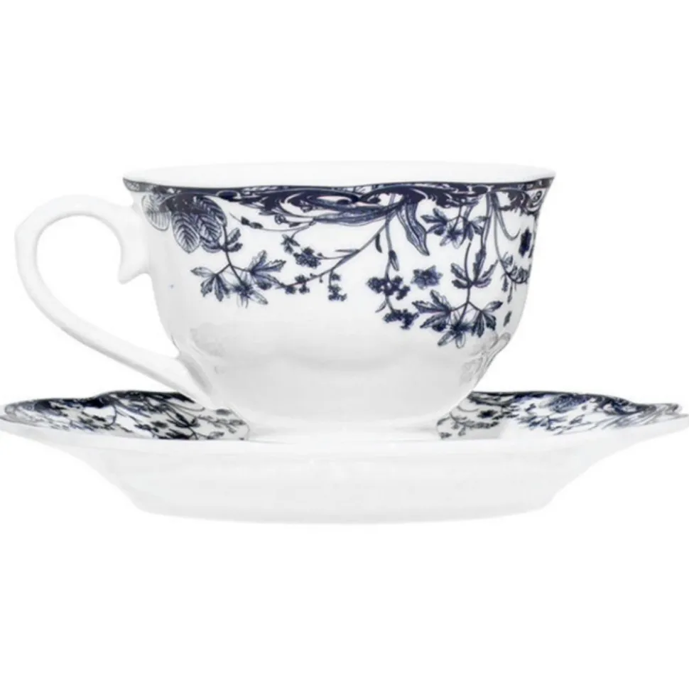 Filiżanka do kawy 90 ml ze spodkiem Reverie Blue