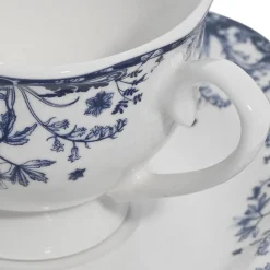 Filiżanka do kawy 90 ml ze spodkiem Reverie Blue