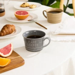 Filiżanka śniadaniowa Coffee 260 ml szara