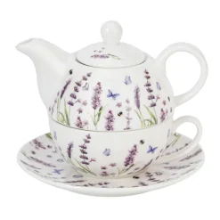 Filiżanka z dzbankiem do zaparzania Classic Lavender