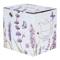 Filiżanka z dzbankiem do zaparzania Classic Lavender