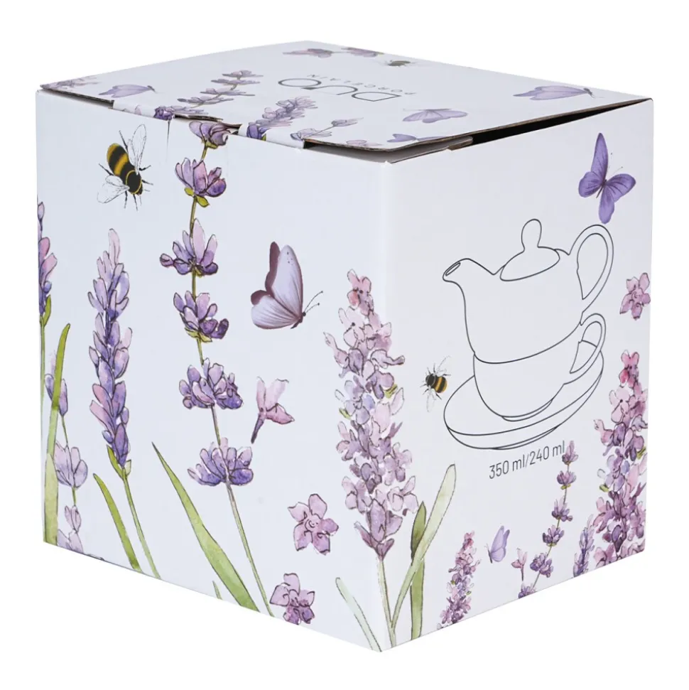 Filiżanka z dzbankiem do zaparzania Classic Lavender
