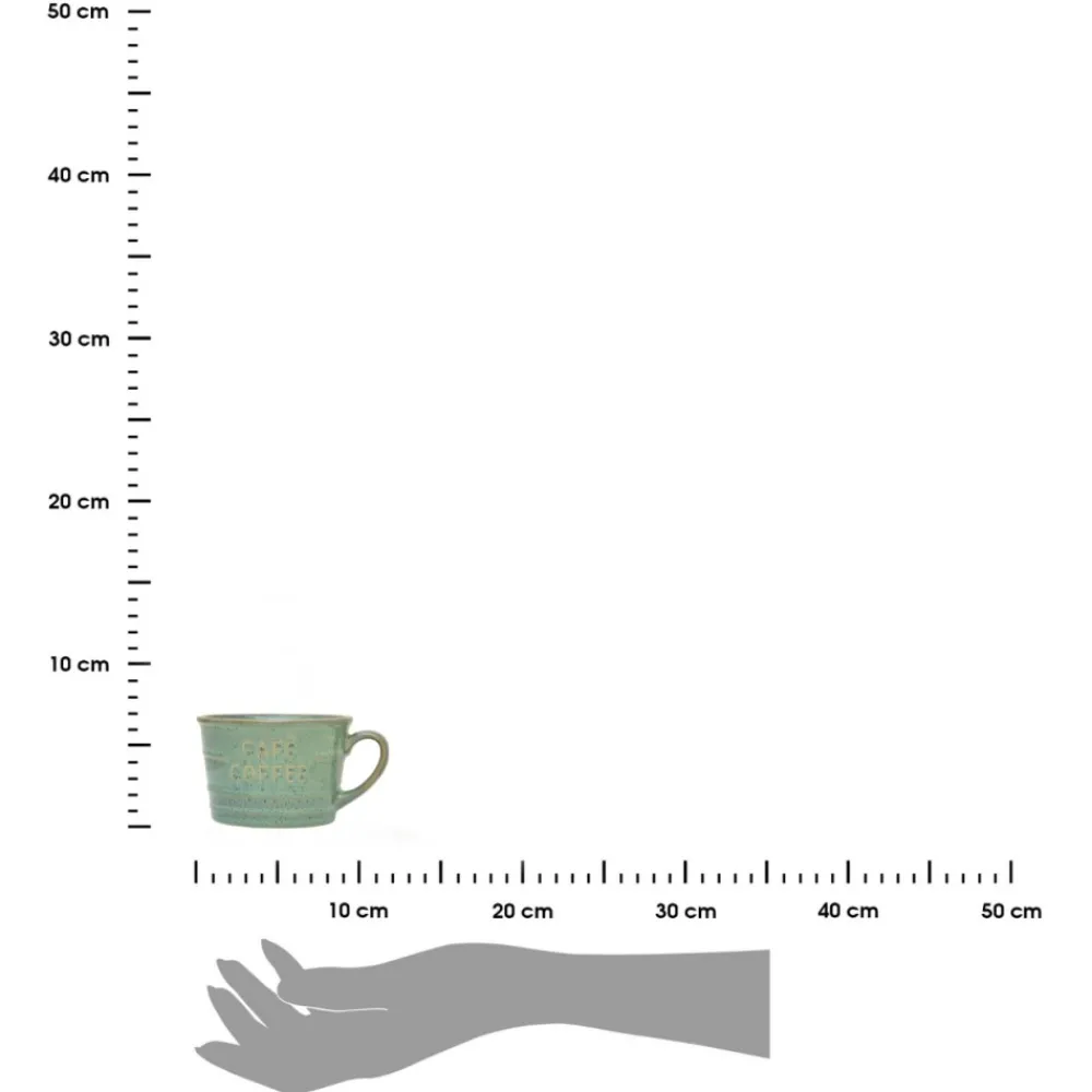 Filiżanka śniadaniowa Coffee 260 ml zielona * Secret de Gourmet