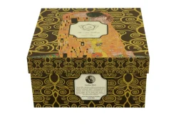 Filiżanka ze spodkiem Klimt THE KISS BROWN 250 ml * Duo