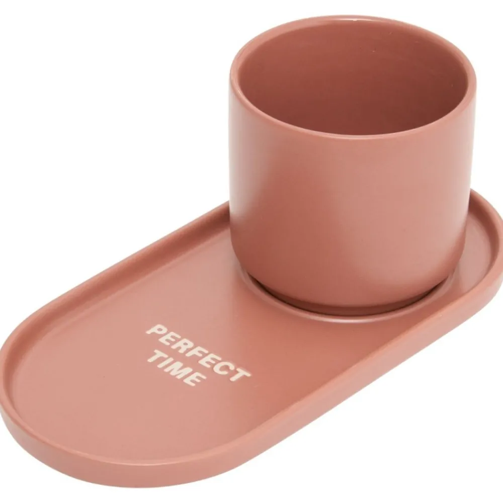 Filiżanki do espresso ciemny róż 240 ml 2 szt. Cara Sienna * Secret de Gourmet Outlet